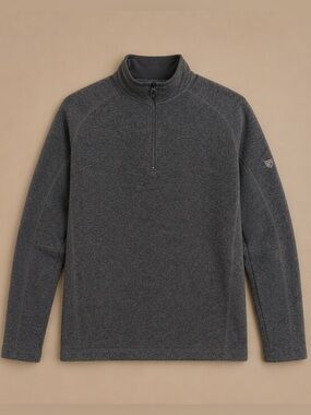 KÜHL 1/4 Zip Fleece Pullover Gray Men’s XXXL Performance Sweater